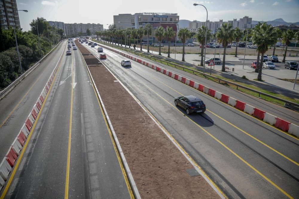 Mueven los otros carriles de la autopista al aeropuerto de Palma