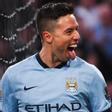 Samir Nasri, celebrando un gol con el Manchester City