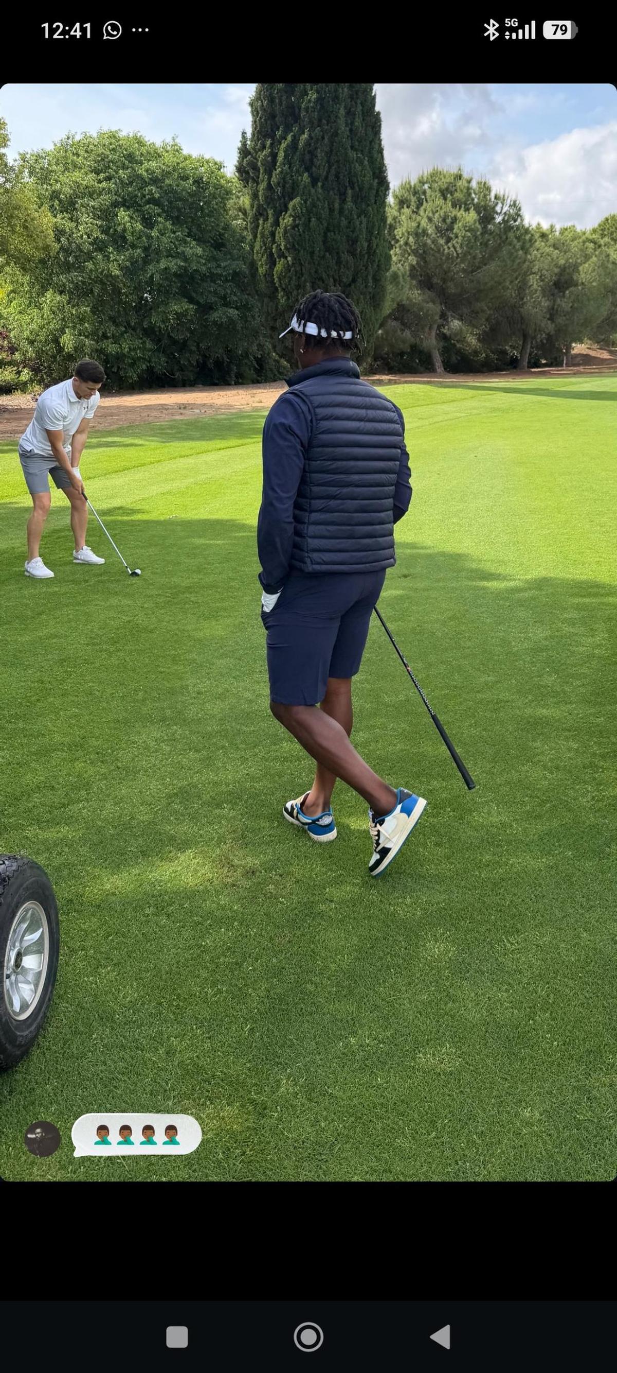 Ramazani ha colgado un 'instamoment' este jueves jugando al golf