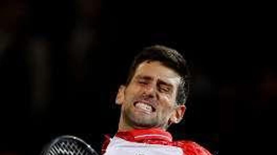 Djokovic, ayer. // Aly Song