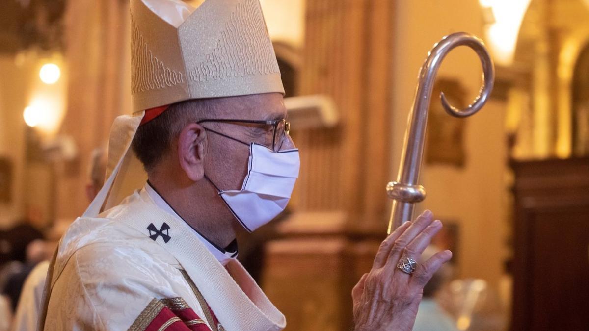 El cardenal Omella, en un momento de la misa de la Mercè.