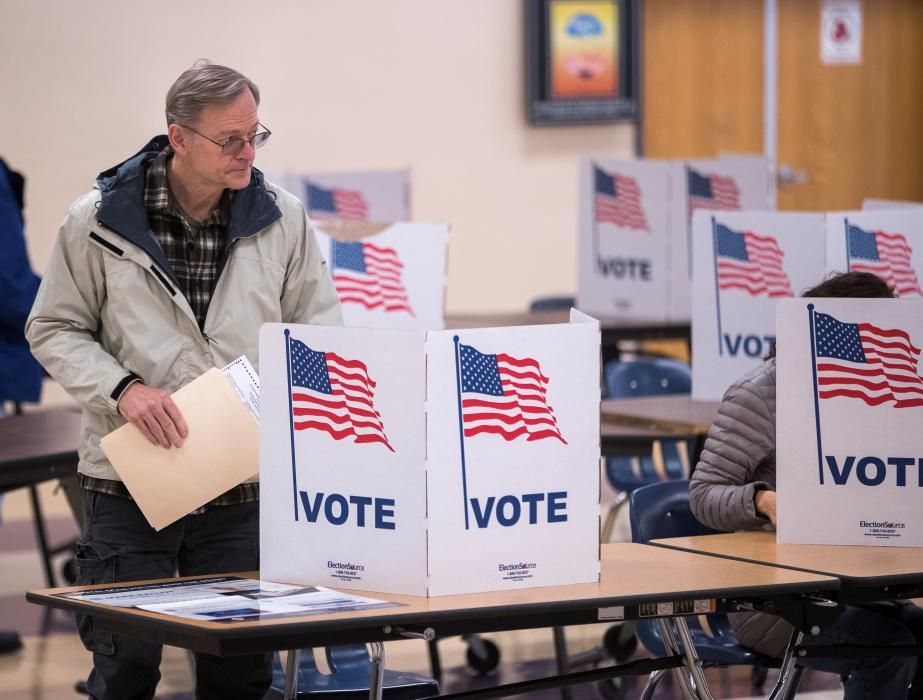 La jornada electoral en EEUU, en imágenes