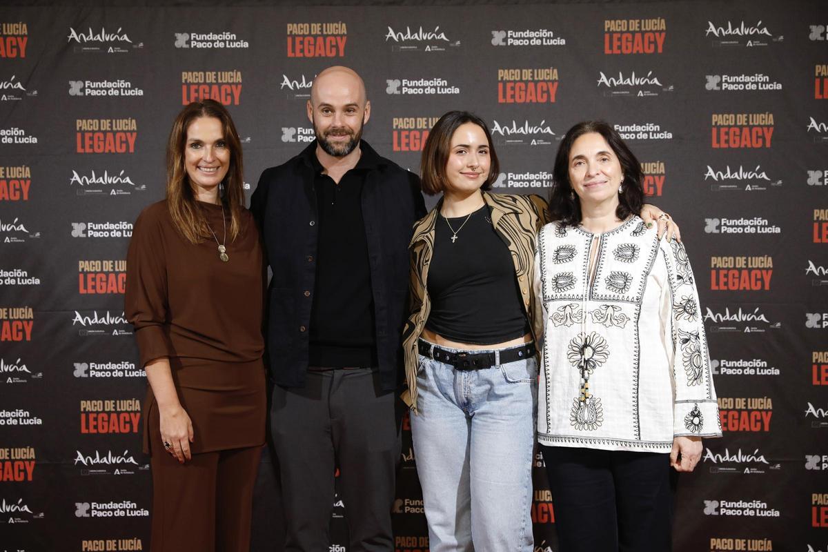 De izquierda a derecha: Casilda Sánchez Varela, Curro Sánchez Varela, Antonia Sánchez Canseco y Gabriela Canseco, patronos de la Fundación Paco de Lucía