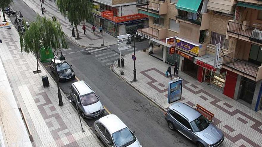 Imagen de la calle Gambo de Benidorm, que en pocos meses será completamente peatonal
