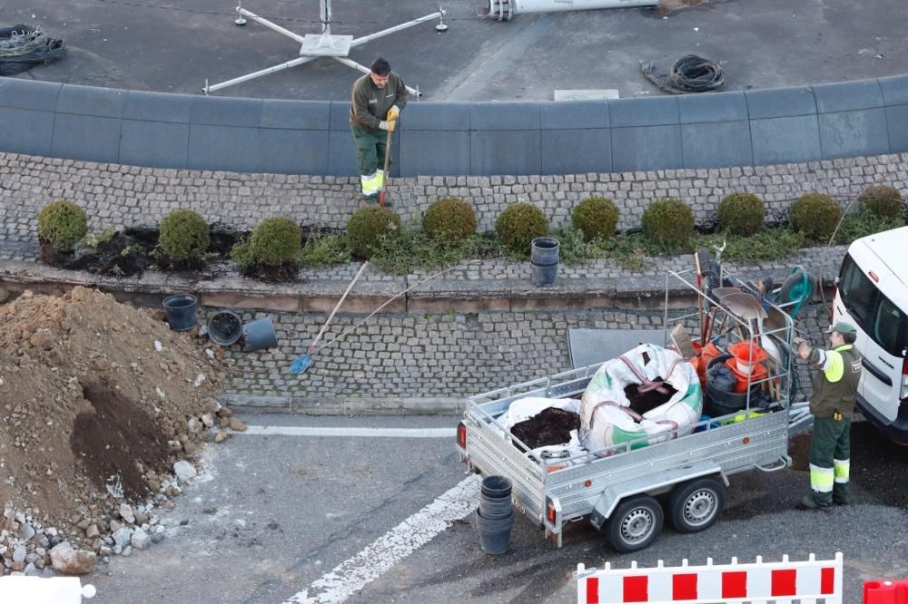 Empiezan las obras de la Praza América