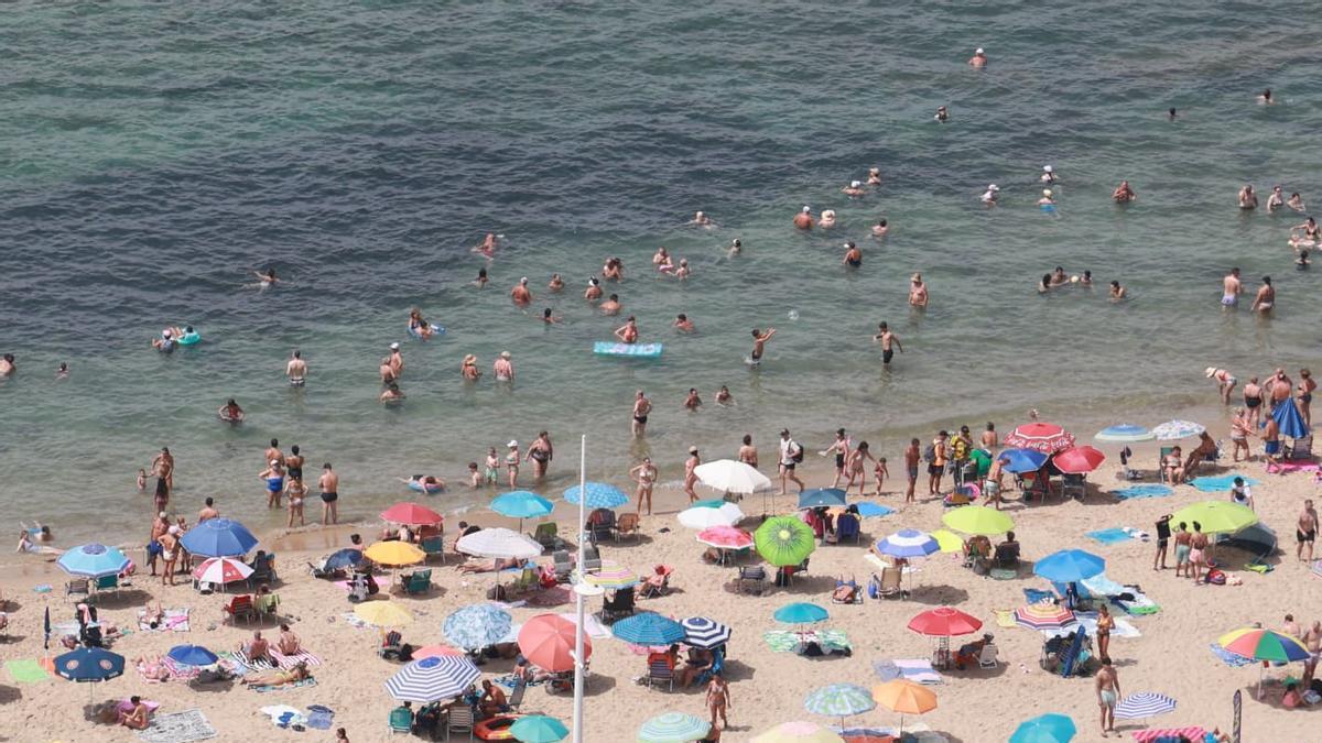 Zona próxima a la playa en Benidorm.
