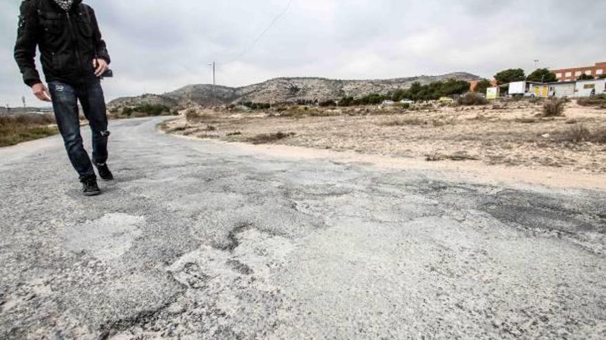 Estado del camino de subida al Santo Negro.