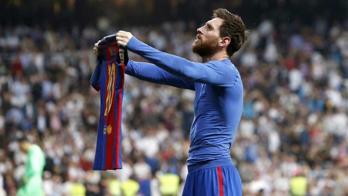 Leo Messi y uno de los grandes momentos vividos por el argentino en el coliseo blanco. El gol del 2-3 el 23 de abril de 2017