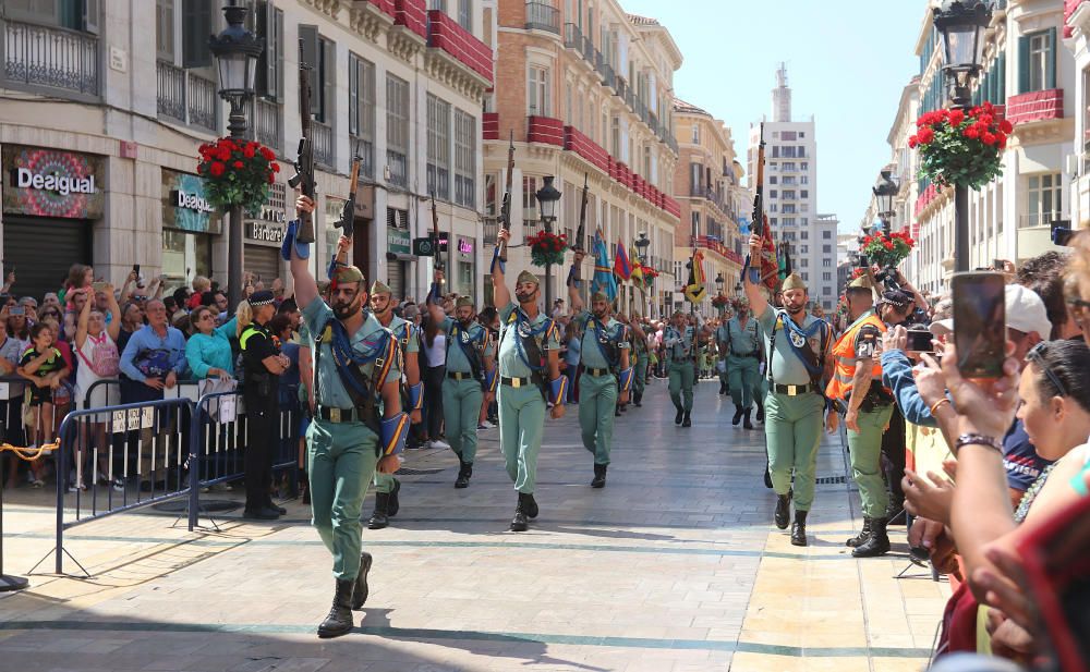 Desfile de la Legión en Málaga por el Día de las Fuerzas Armadas