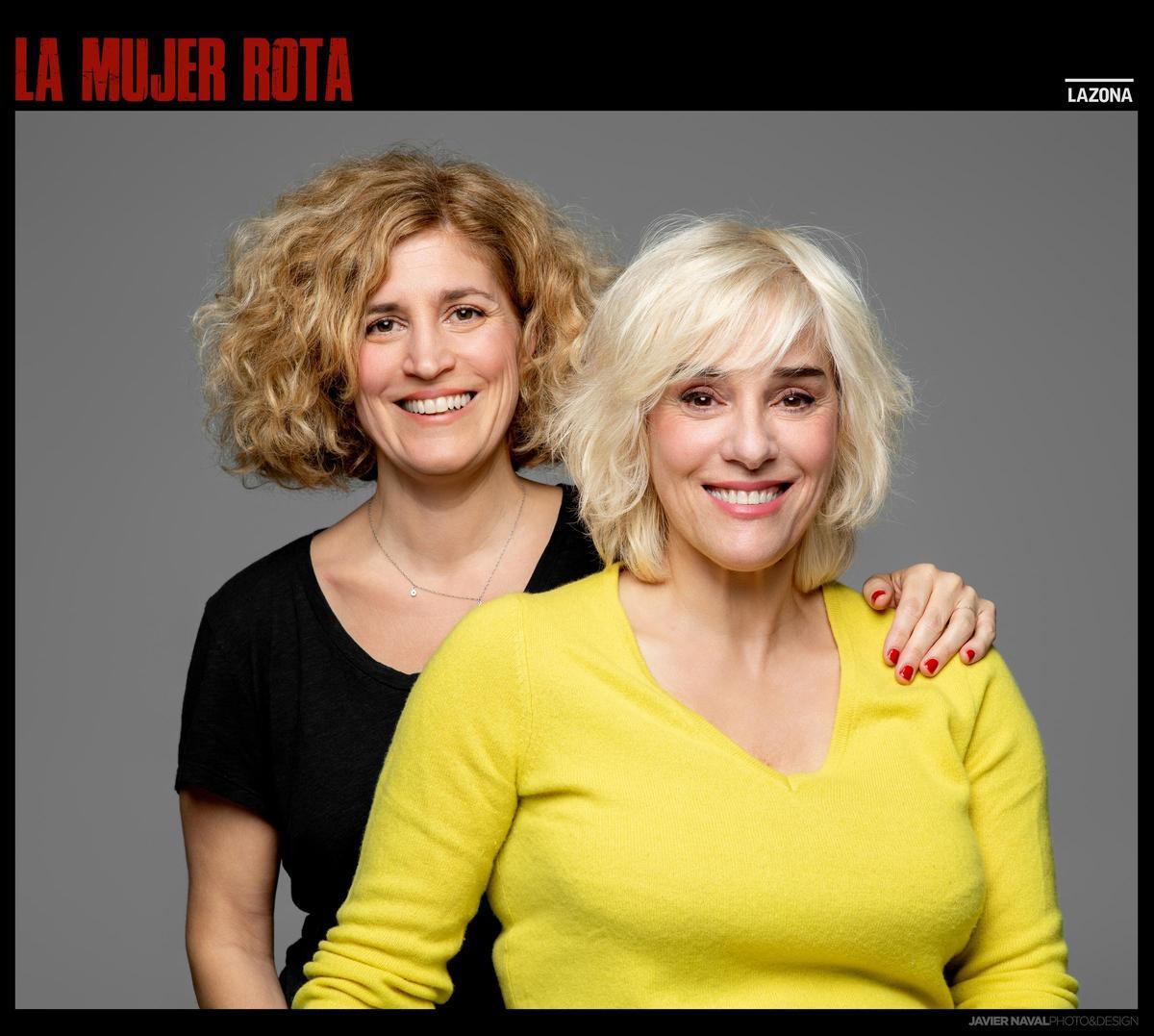 Anabel Alonso con la directora de la obra y pareja sentimental, Heidi Steinhardt.