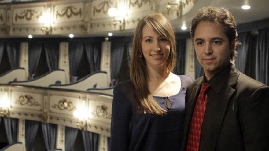 Anna Nilsen y Jesús Reina, en el Cervantes.