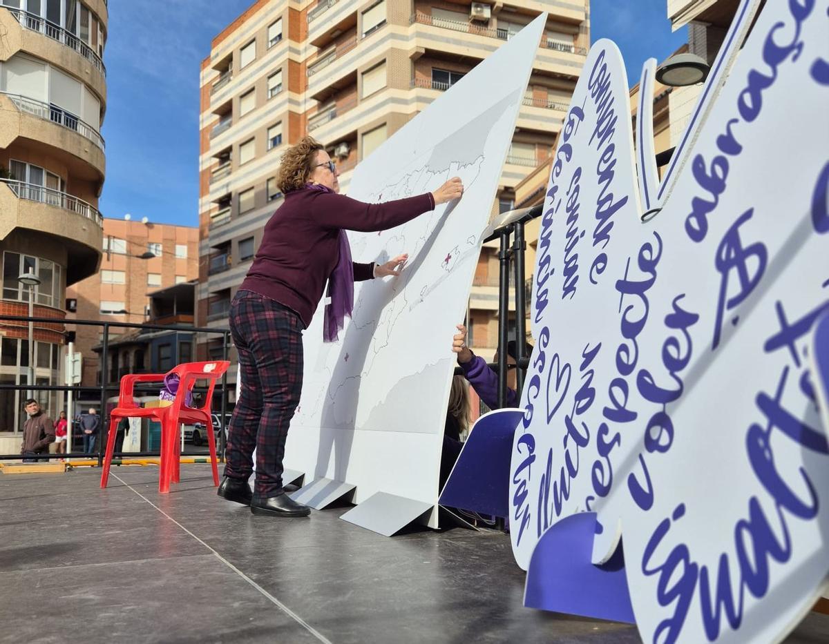 Colocación de las víctimas en el mapa.