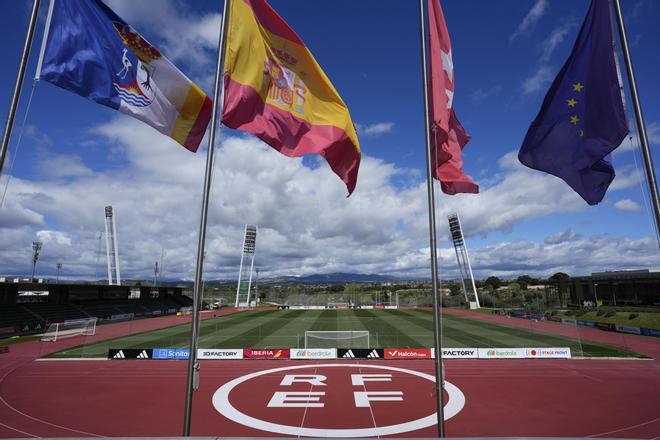 Apariencia de la Ciudad Deportiva de Las Rozas (Madrid), en la sede de la RFEF.