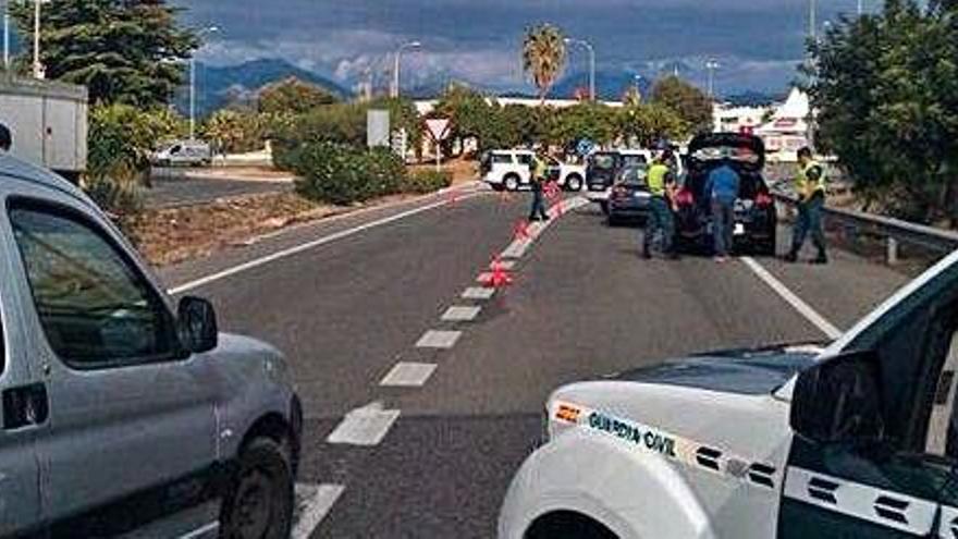 Imagen de un control de la Guardia Civil en una operación contra la banda del Rolex.