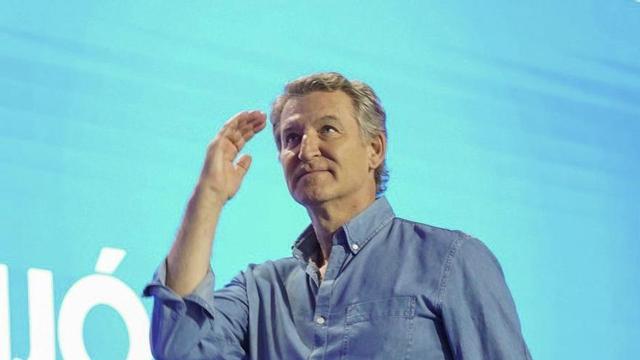 Alberto Núñez Feijóo, ahir al congrés de Noves Generacions. | NACHO GALLEGO / EFE