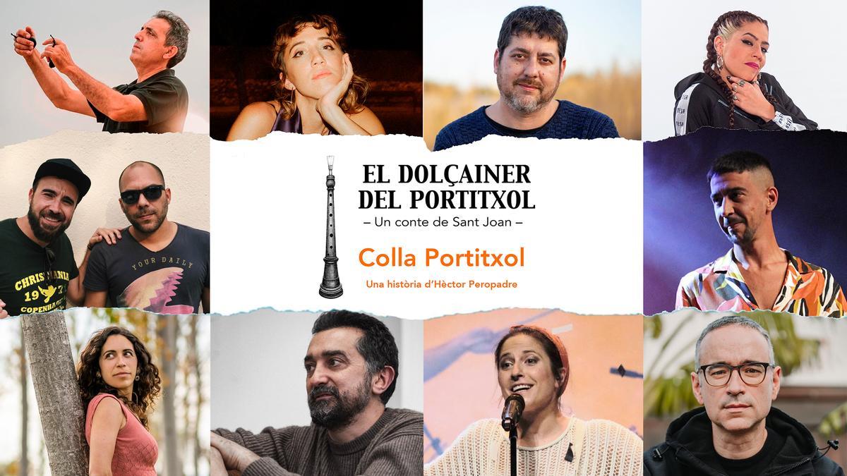 En l’obra col·laboren referents tant consagrats com emergents de la música valenciana, tals com Pep Botifarra, Sandra Monfort, i Xavi Sarrià, així com membres d’Aspencat i el Diluvi, entre altres