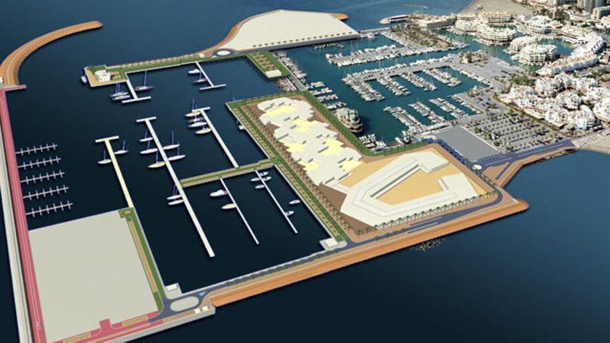Infografía del proyecto de ampliación de Puerto Marina.