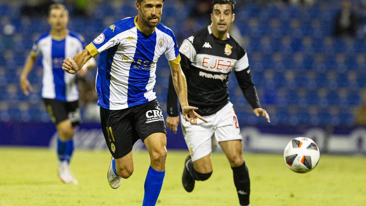 Míchel durante el partido del domingo