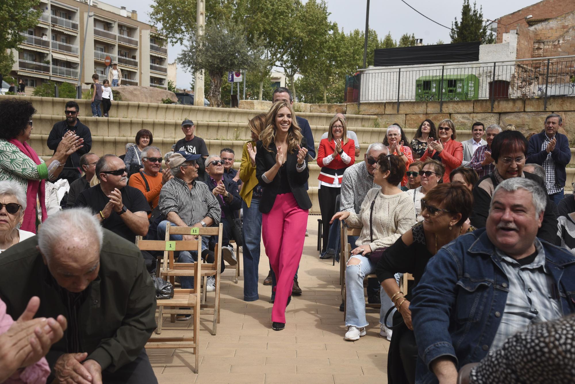 La ministra Sánchez presenta la candidatura d'Èlia Tortolero a Sant Joan de Vilatorrada