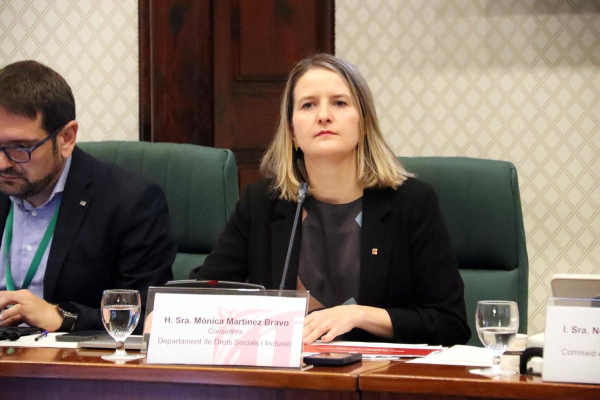 Mónica Martínez Bravo, en el Parlament.