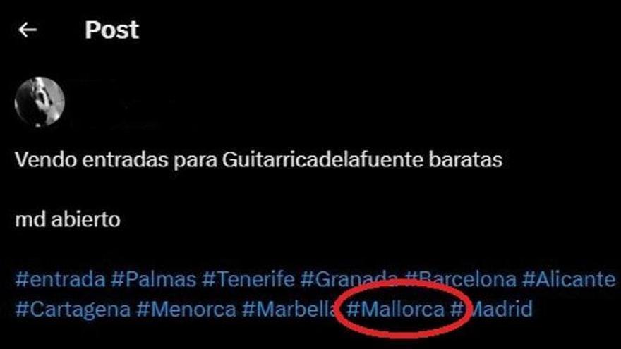 Alerta por estafas en la reventa de entradas para los conciertos de Rels B o Guitarricadelafuente en Mallorca: así puedes evitarlas