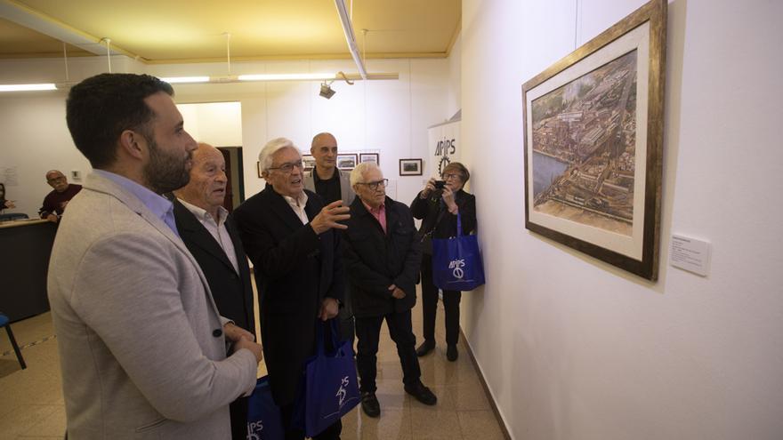 La Asociación de Patrimonio Industrial de Puerto de Sagunto inaugura la exposición de Ramón Rodríguez  &quot;Miradas de ayer. Pinceladas de la memoria&quot;