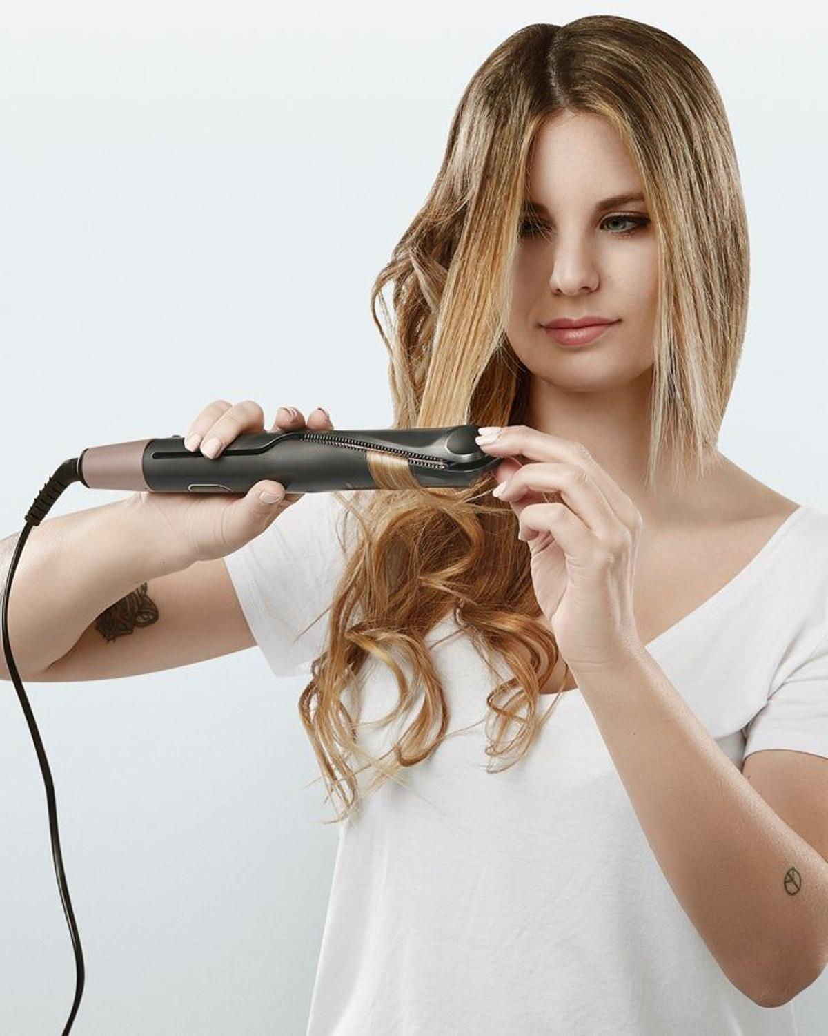 Rizos paso a paso con Curl & Straight Confidence de Remington - Cuore