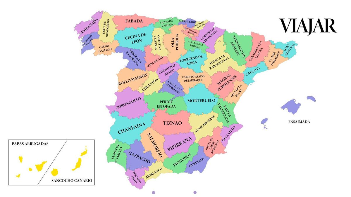 Recorremos España de punta a punta en busca de los platos típicos de cada provincia.