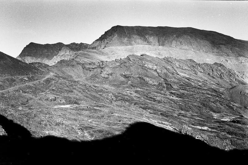 Panorámica del Mulhacén y la cara sur de Sierra Nevada.