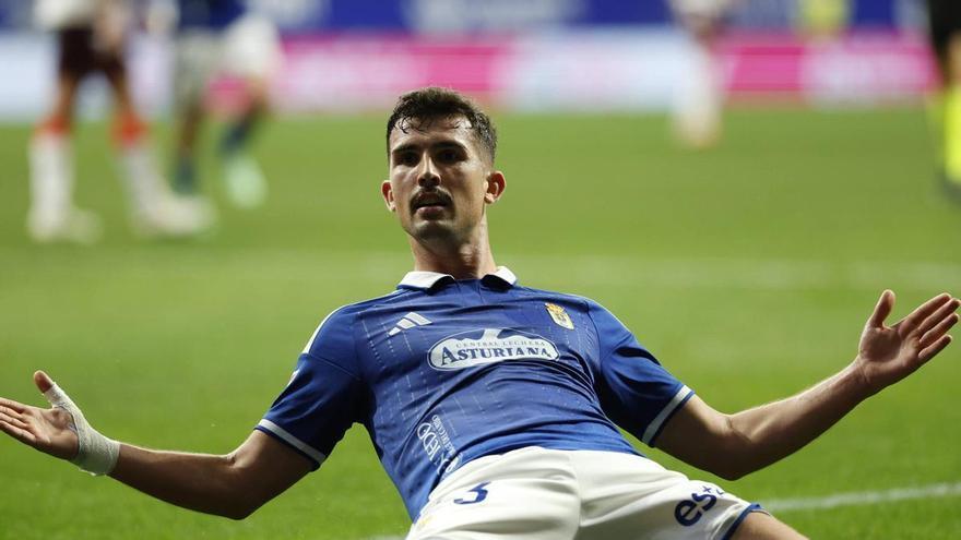 Domínguez, el goleador inesperado que necesita el Oviedo: "La espera valió la pena"