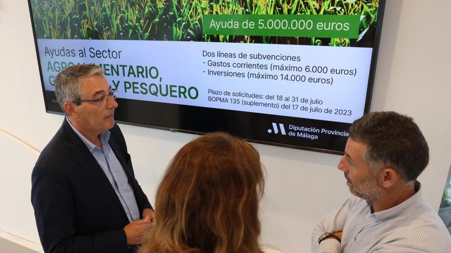 Más de 2.000 agricultores, ganaderos y pescadores piden  ayudas a la Diputación