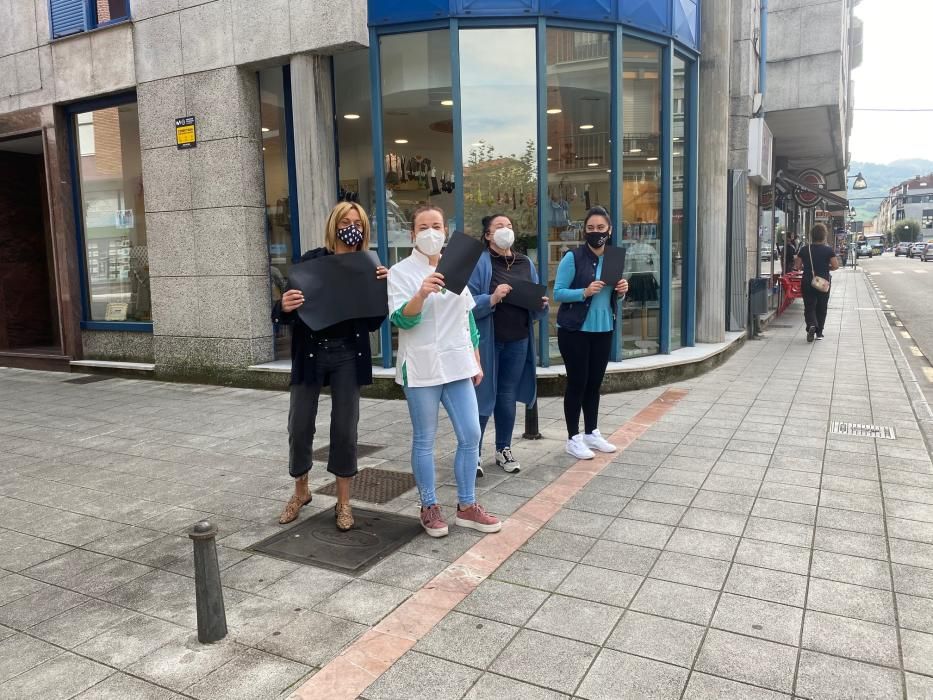 Protesta de los autónomos en Pola de Laviana