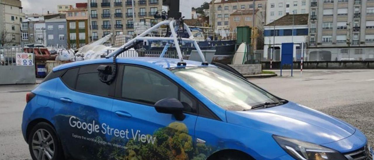 El coche de Google Street View en el puerto