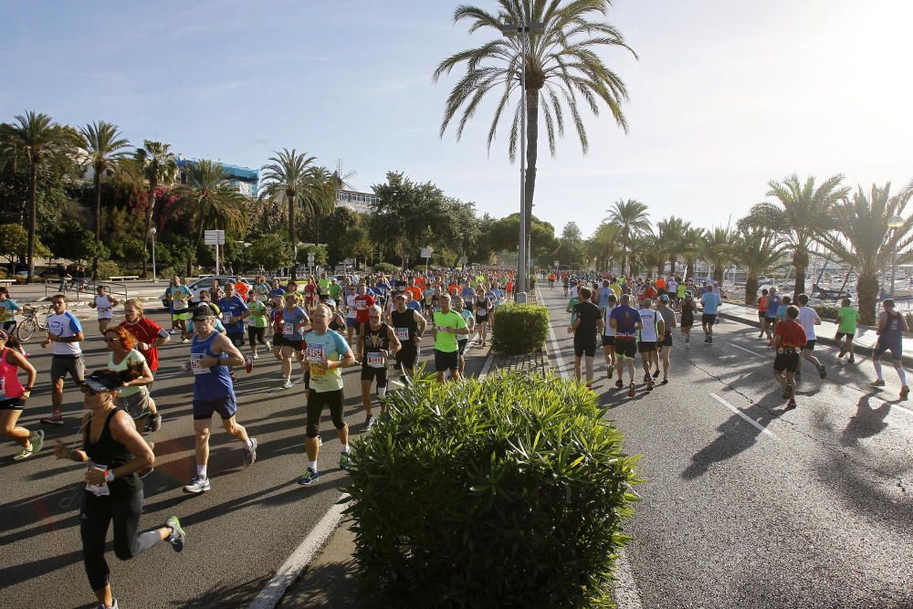 Unos 10.000 participantes en la Palma Marathon