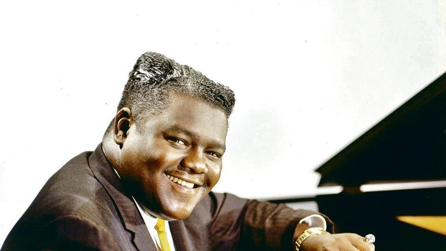 Fats Domino al piano.