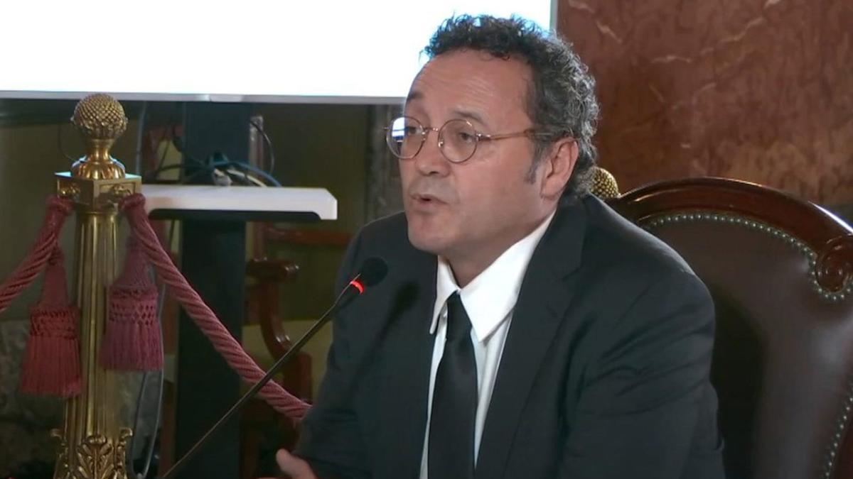 Álvaro García Ortiz bei seiner Aussage vor dem Obersten Gerichtshof.