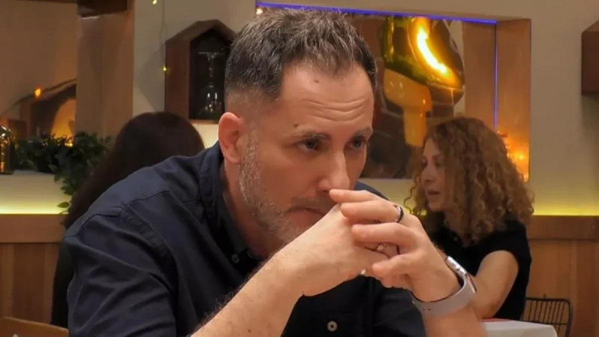 Luisma, en la cena con su cita en First Dates.