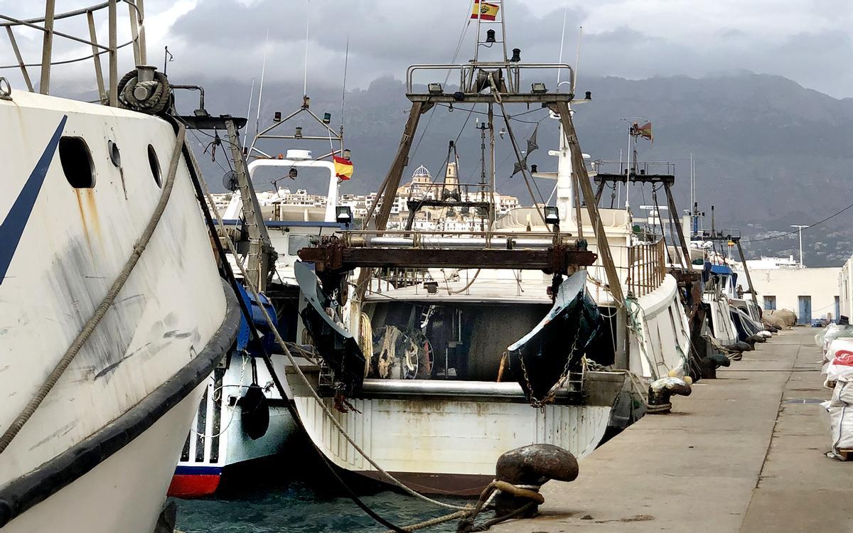 Barcas de pesca amarradas en el puerto de Altea.
