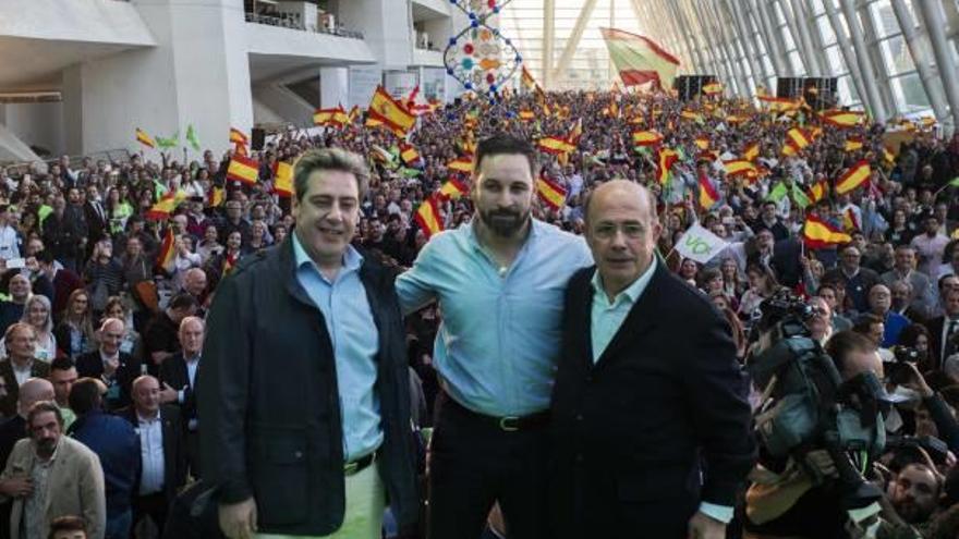 Santiago Abascal ofreció ayer su acto central en València ante 5.000 personas.