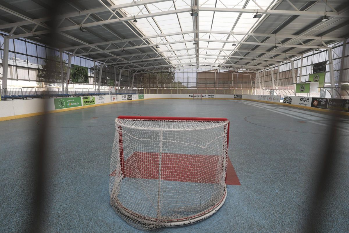 Pista de hockey de Sagunt que se quiere homologar para las Angels.
