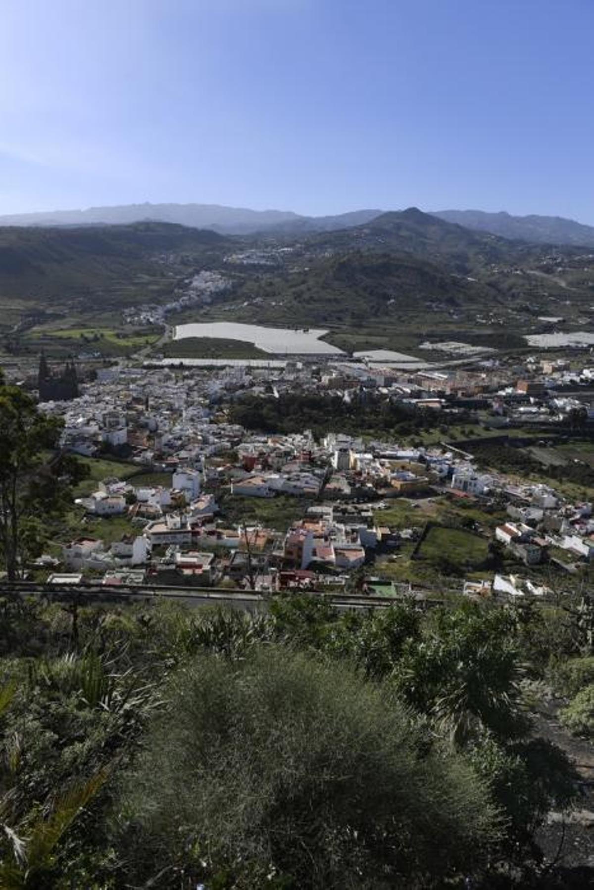 GRAN CANARIA 14-01-2019 ARUCAS. METEOROLOGIA. Calima. Vistas desde la Montaña de Arucas  FOTOS: JUAN CASTRO