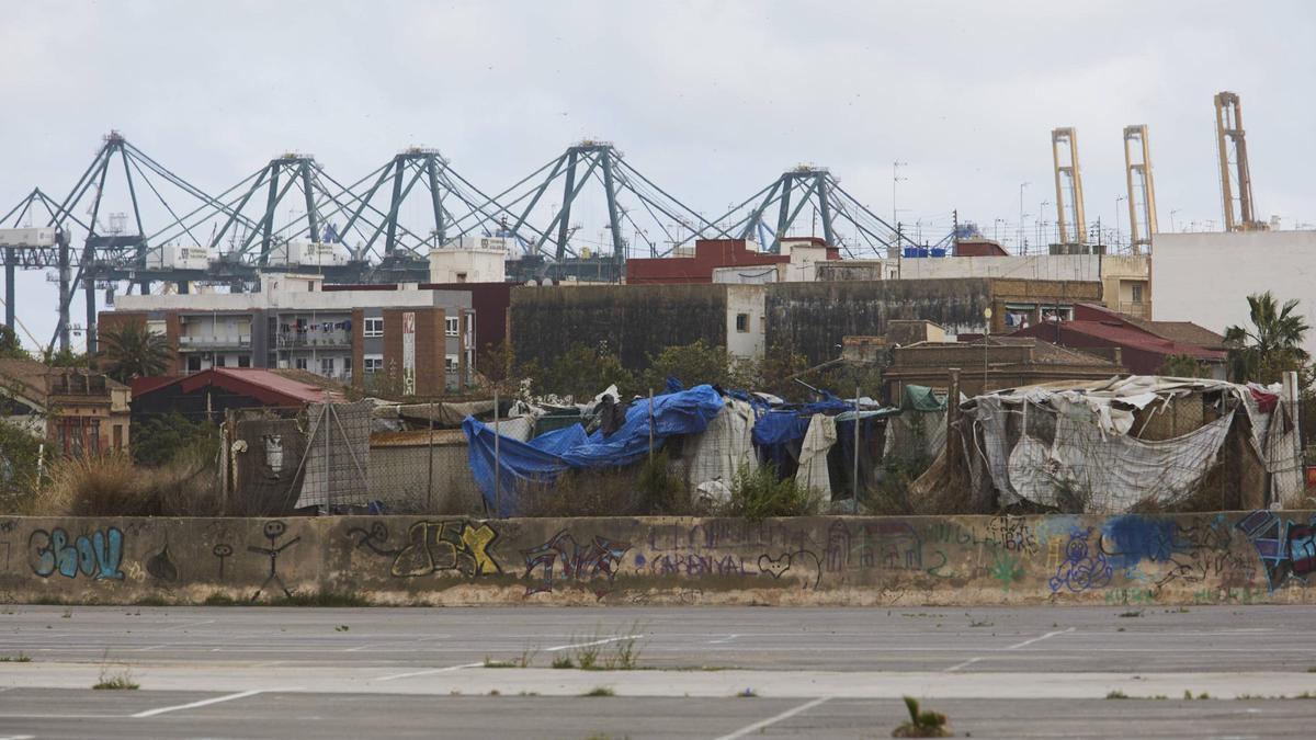 Asentamientos de infravivienda en el Grau.