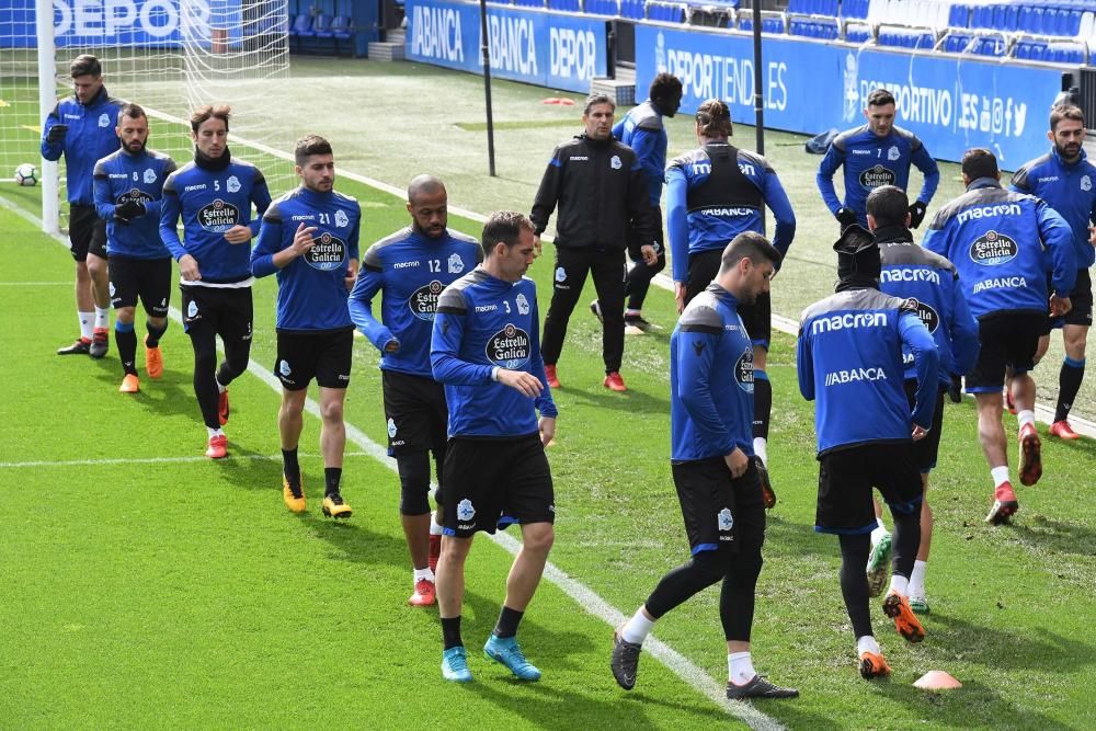 El Deportivo entrena en Riazor