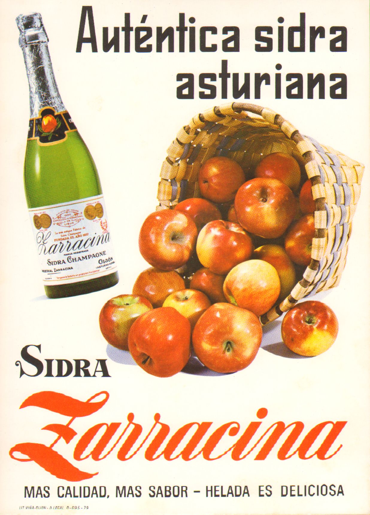 La sidra, en cartelería artística