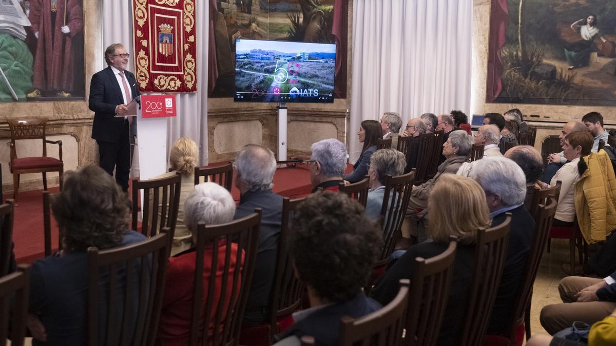 El president, José Martí, a la seua intervenció a l&#039;acte de conmemoració del 50 aniversari de la col·laboració