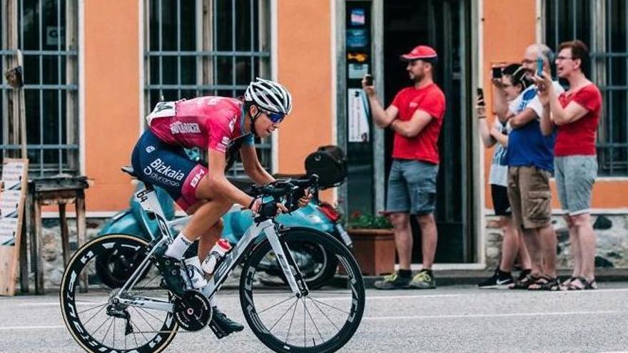 Sandra Alonso, durante una de las etapas del Giro de Italia 2019