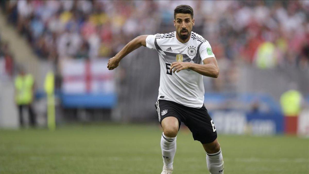 Khedira con la Selección alemana durante el Mundial de Rusia 2018