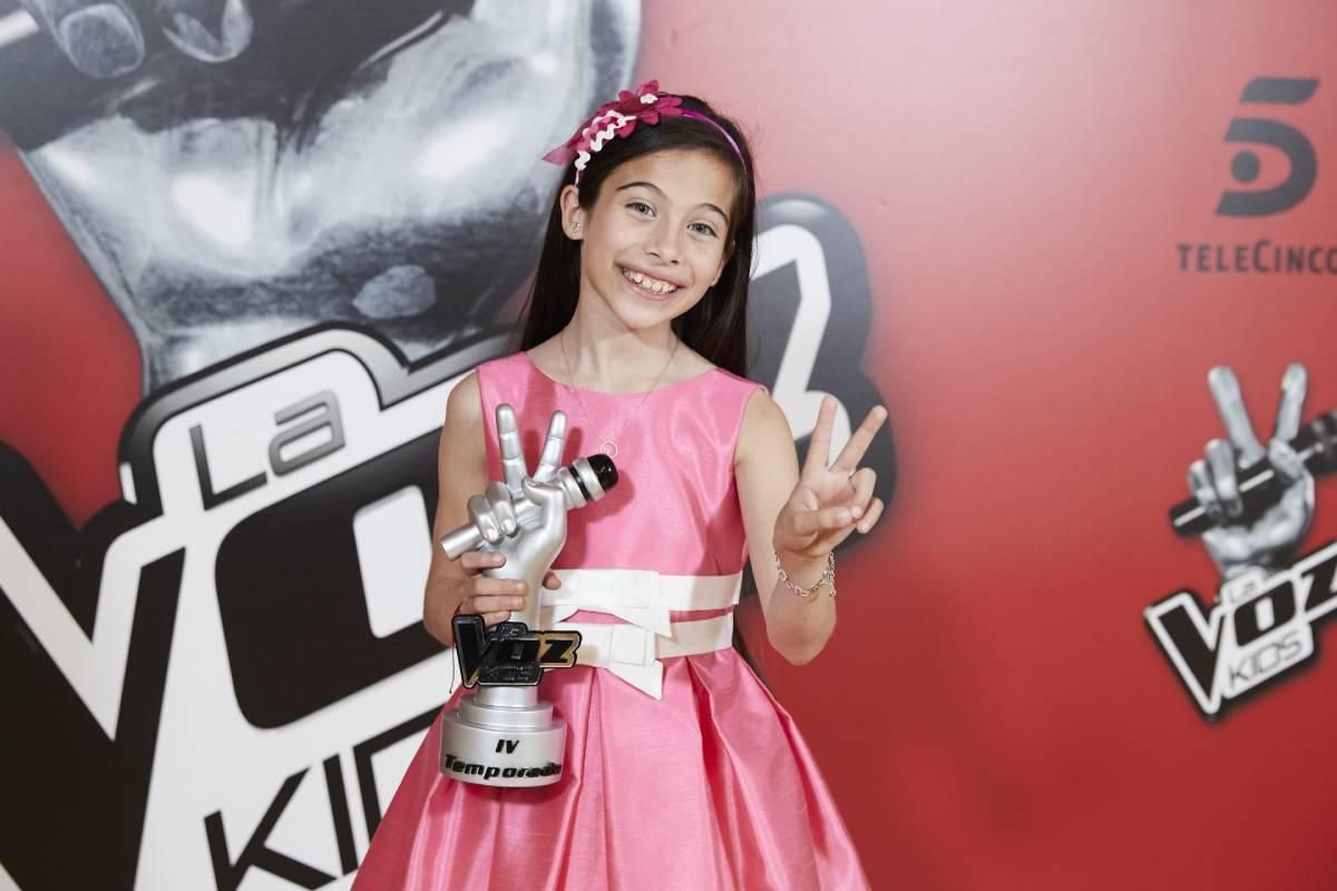 No es la primera vez que gana un talent show, se convirtió en la ganadora de la cuarta edición de 'La Voz Kids'