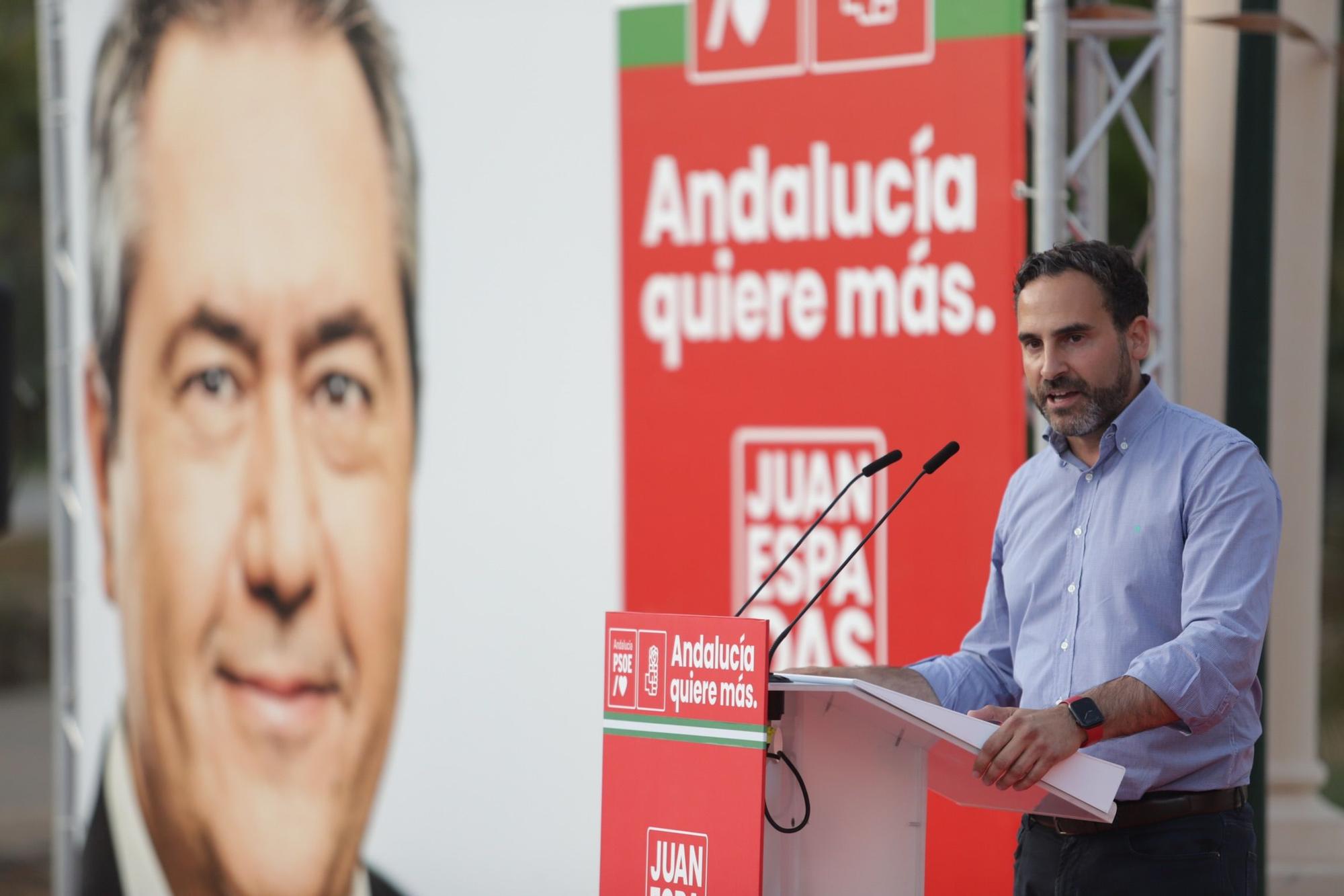 Acto de Juan Espadas, candidato del PSOE a las elecciones andaluzas, en Málaga