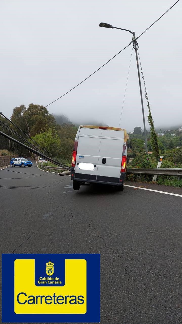 Accidente en la carretera de Teror